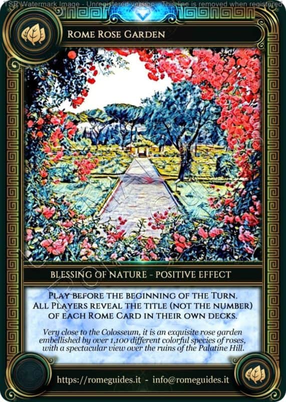 Ubi Maior Blessing Card Rome Rose Garden, Ubi Maior &#8211; Blessing Card 11, Rome Guides